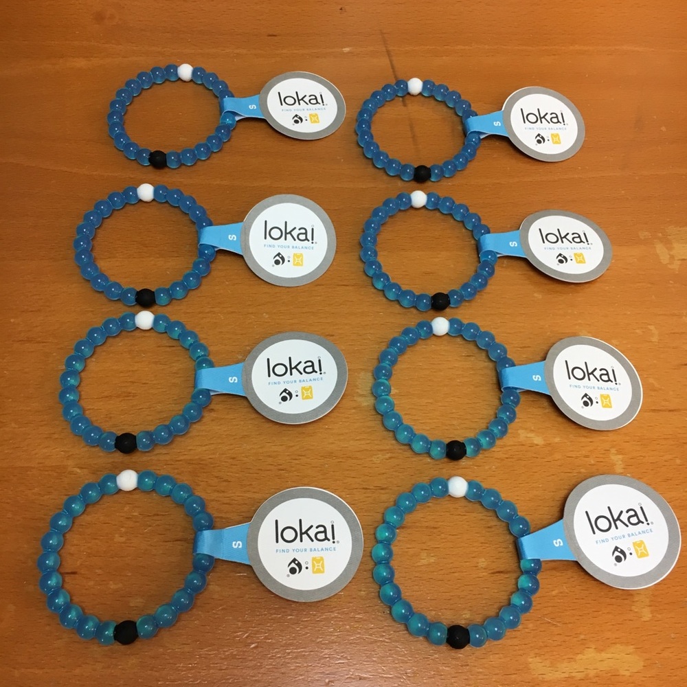 Authentic blue lokai bracelet clear dead sea small
